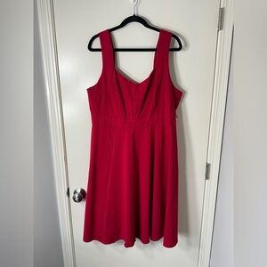 Torrid Red Midi Skater‎ Dress Plus Size 22W